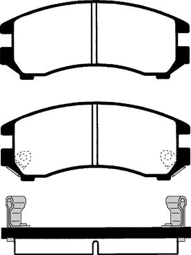 Advics SS760-S - Brake Pad Set, disc brake autospares.lv