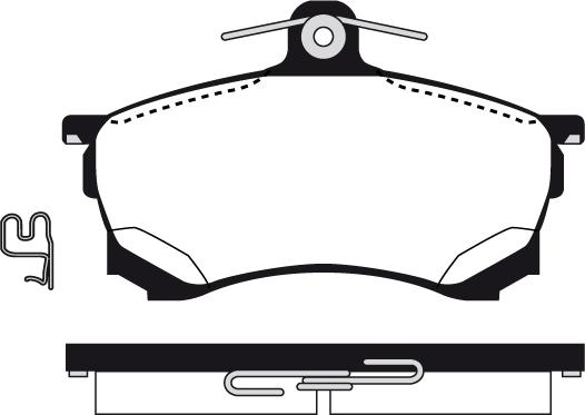 Kawe 81119 - Brake Pad Set, disc brake autospares.lv