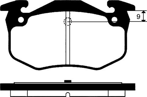 Valeo 168505 - Brake Pad Set, disc brake autospares.lv