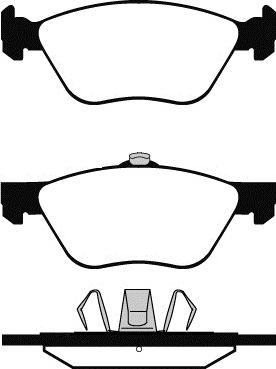 Lucas Electrical GDB1212 - Brake Pad Set, disc brake autospares.lv