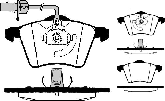 Raicam RA.0687.1 - Brake Pad Set, disc brake autospares.lv