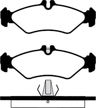 HANSAMOBIL 131517 - Brake Pad Set, disc brake autospares.lv