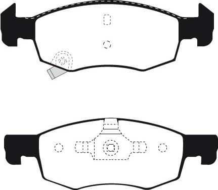 BOSCH 986494824 - Brake Pad Set, disc brake autospares.lv