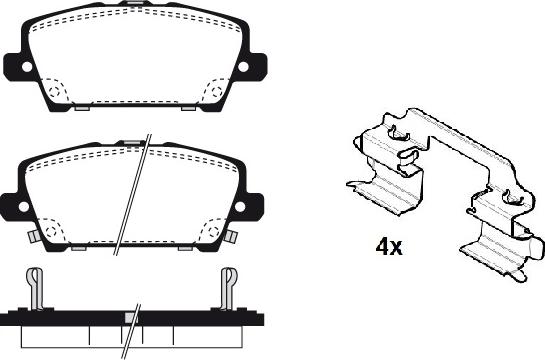 Raicam RA.0850.0K1 - Brake Pad Set, disc brake autospares.lv