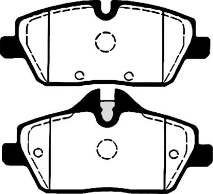 Starline BD S543P - Brake Pad Set, disc brake autospares.lv