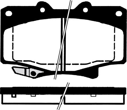 Delphi LP0962 - Brake Pad Set, disc brake autospares.lv