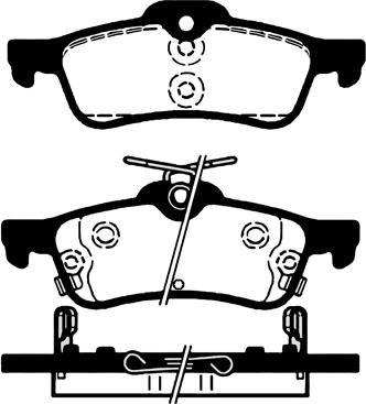 Key Parts KBP2361 - Brake Pad Set, disc brake autospares.lv