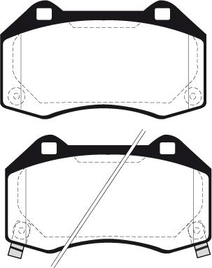 BENDIX 511249 - Brake Pad Set, disc brake autospares.lv