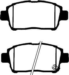 BENDIX 572405B - Brake Pad Set, disc brake autospares.lv