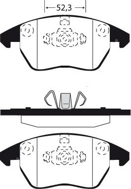 Raicam RA.0817.1 - Brake Pad Set, disc brake autospares.lv