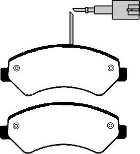 FTE 9001985 - Brake Pad Set, disc brake autospares.lv