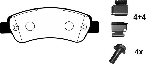 LPR 5P1289 - Brake Pad Set, disc brake autospares.lv