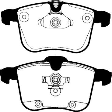 Triscan 40T1247 - Brake Pad Set, disc brake autospares.lv