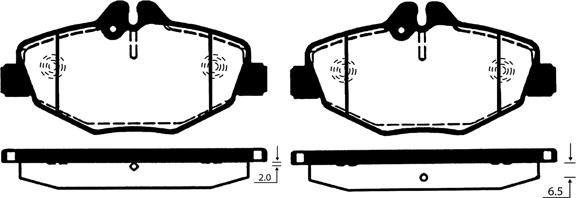 Raicam RA.0821.0 - Brake Pad Set, disc brake autospares.lv