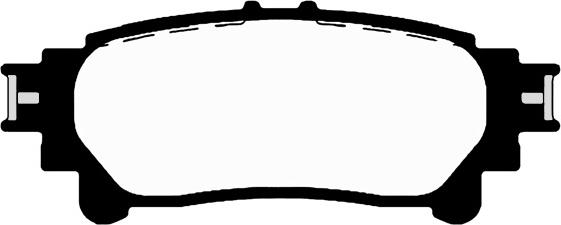 Daihatsu 446648140 - Brake Pad Set, disc brake autospares.lv