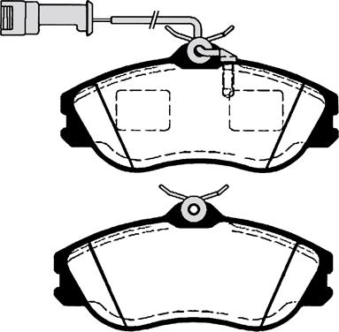 BOSCH 461115 - Brake Pad Set, disc brake autospares.lv