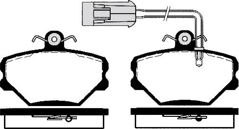 Spidan 32209 - Brake Pad Set, disc brake autospares.lv