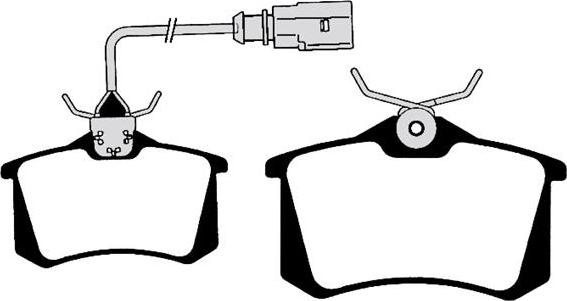 HELLA 8DB 355 010-361 - Brake Pad Set, disc brake autospares.lv