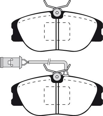 VECO VA422 - Brake Pad Set, disc brake autospares.lv