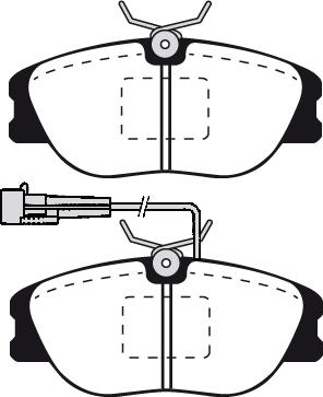 Löbro 30966 - Brake Pad Set, disc brake autospares.lv