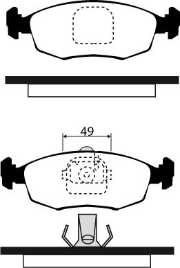 Raicam RA.0318.4 - Brake Pad Set, disc brake autospares.lv