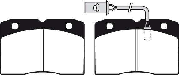 Woking 311322 - Brake Pad Set, disc brake autospares.lv