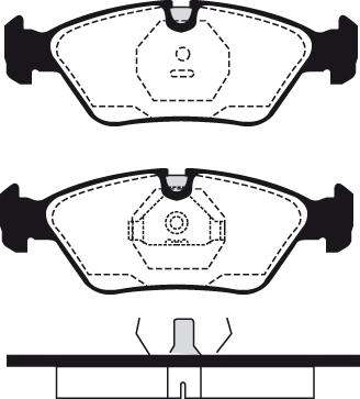 Triscan 462081 - Brake Pad Set, disc brake autospares.lv