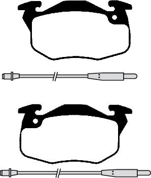 Woking PSA092334 - Brake Pad Set, disc brake autospares.lv