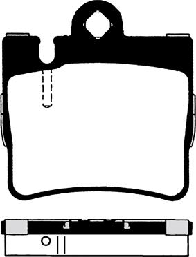 FREY 745501410 - Brake Pad Set, disc brake autospares.lv