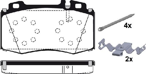 Raicam RA.0791.0K1 - Brake Pad Set, disc brake autospares.lv