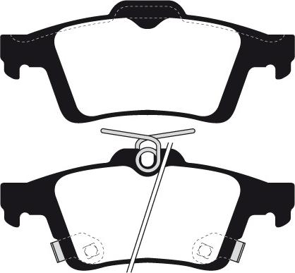 Lucas Electrical GDB2178 - Brake Pad Set, disc brake autospares.lv