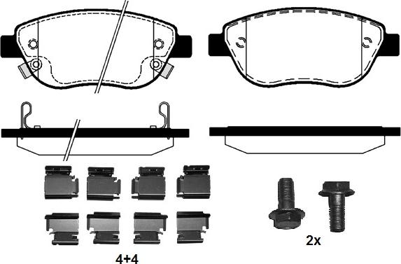 Raicam RA.0761.8K1 - Brake Pad Set, disc brake autospares.lv