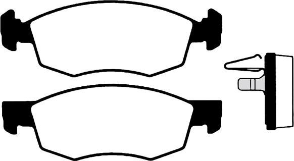 Roulunds Rubber 691781 - Brake Pad Set, disc brake autospares.lv