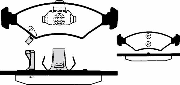 CHASE P9088 - Brake Pad Set, disc brake autospares.lv