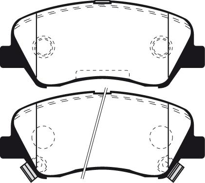 Ashika 50K32 - Brake Pad Set, disc brake autospares.lv