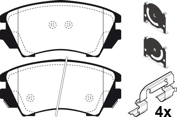 Raicam RA.1007.0K1 - Brake Pad Set, disc brake autospares.lv