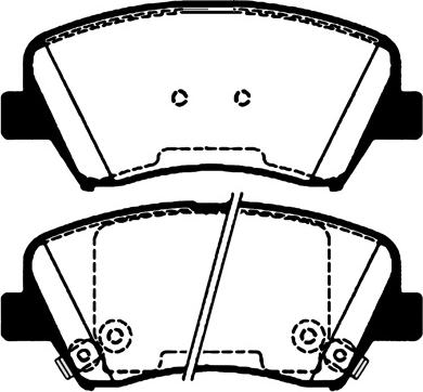 TRUPART DP7765RS - Brake Pad Set, disc brake autospares.lv