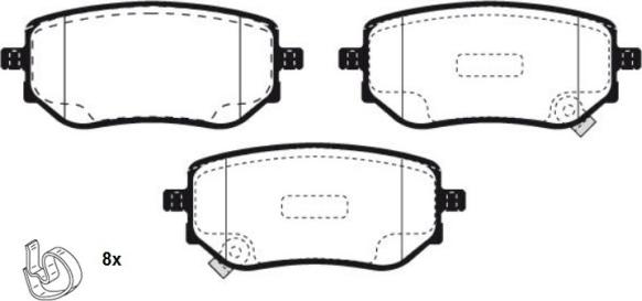 Mercedes-Benz 4704230600 - Brake Pad Set, disc brake autospares.lv