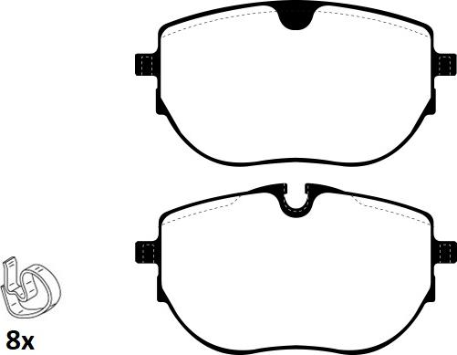 Raicam RA.1292.0 - Brake Pad Set, disc brake autospares.lv