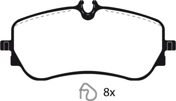 HELLA PAGID 355037751 - Brake Pad Set, disc brake autospares.lv