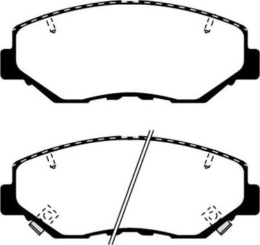 Magneti Marelli PF1140 - Brake Pad Set, disc brake autospares.lv