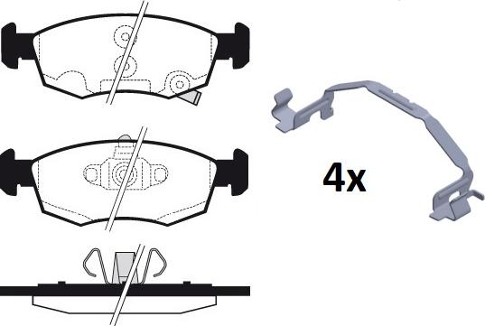 Raicam RA.1270.1 - Brake Pad Set, disc brake autospares.lv