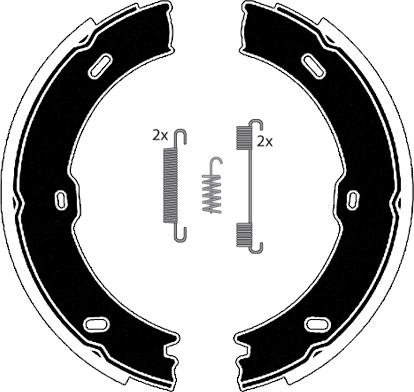 Raicam RA29301 - Brake Shoe Set, parking brake autospares.lv