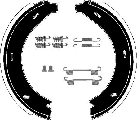 Raicam RA28441 - Brake Shoe Set, parking brake autospares.lv