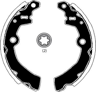 Raicam RA28450 - Brake Shoe Set autospares.lv