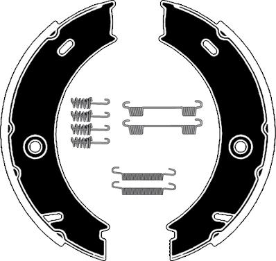 Raicam RA28841 - Brake Shoe Set, parking brake autospares.lv