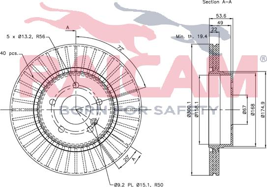 Raicam RD00497 - Brake Disc autospares.lv