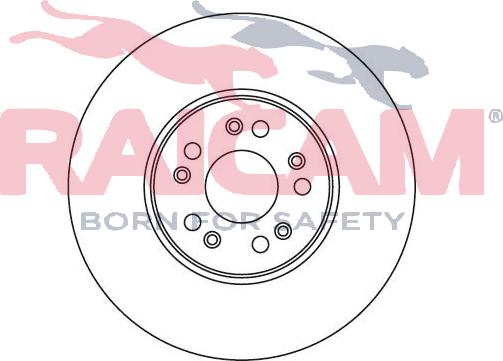 Raicam RD00446 - Brake Disc autospares.lv