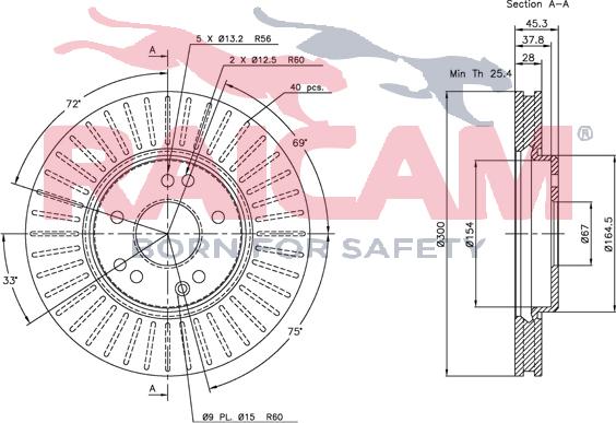 Raicam RD00438 - Brake Disc autospares.lv