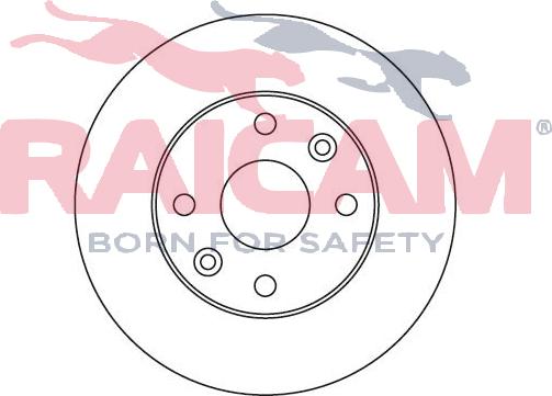 Raicam RD00549 - Brake Disc autospares.lv